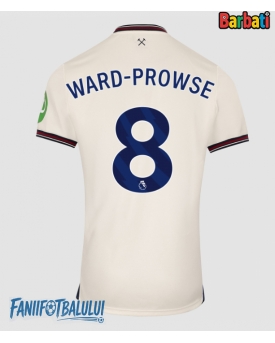 West Ham United James Ward-Prowse #8 Tricou Fotbal Replică 2025-26 Barbati Deplasare